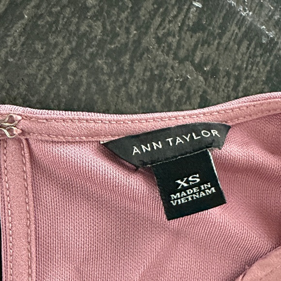 Ann Taylor Blush Ruffle Blouse - Picture 2 of 3